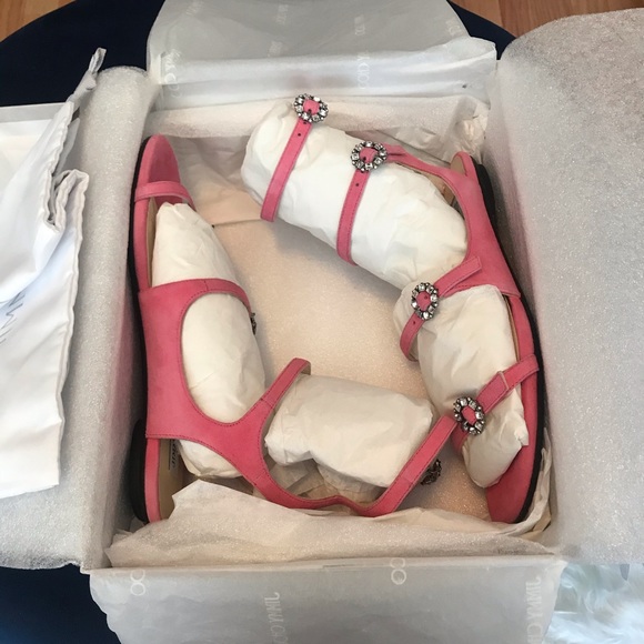 Jimmy Choo Naia Suede crystal shoes BNIB! - Picture 2 of 9